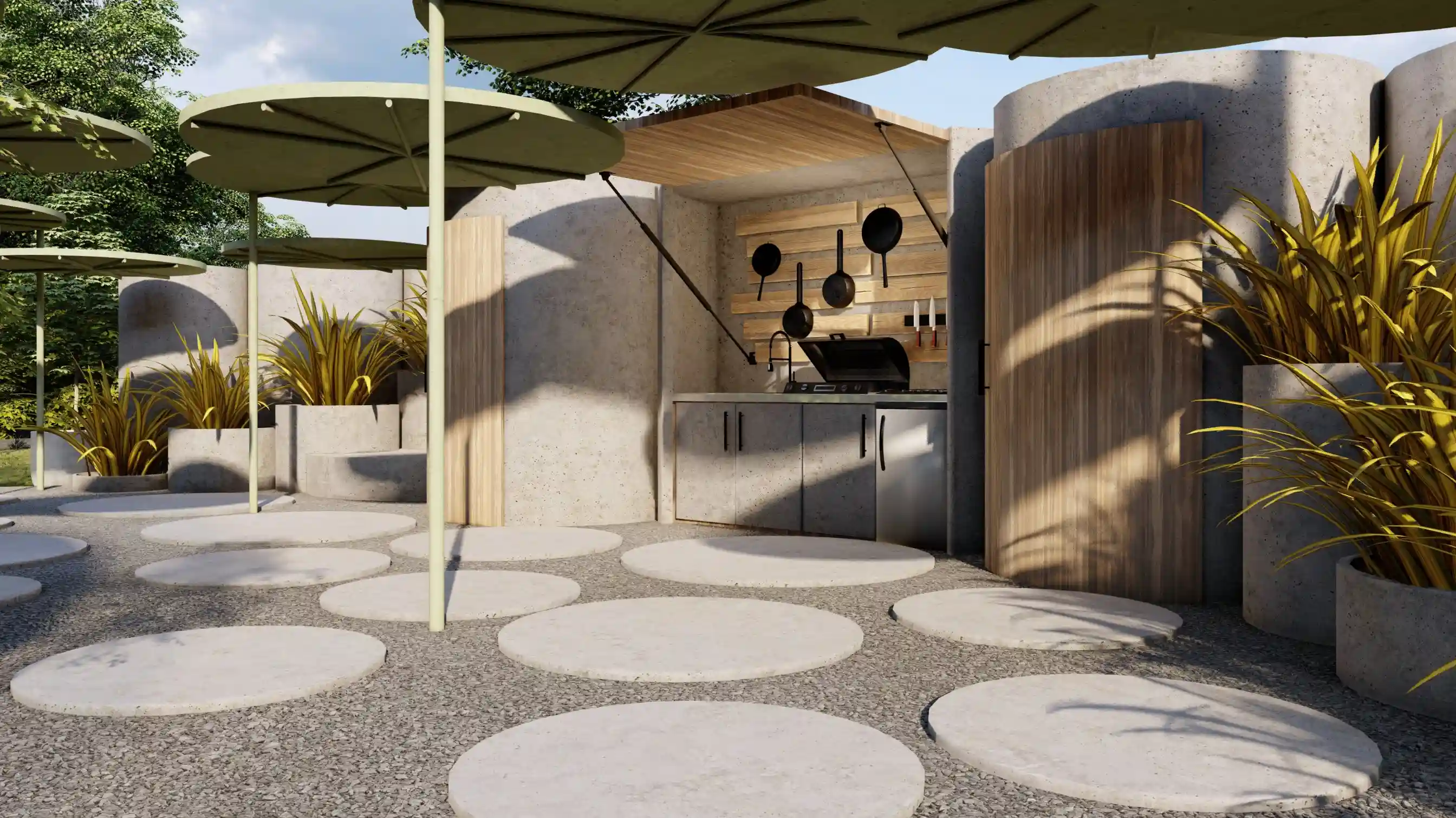 Bubble tent kitchen 3