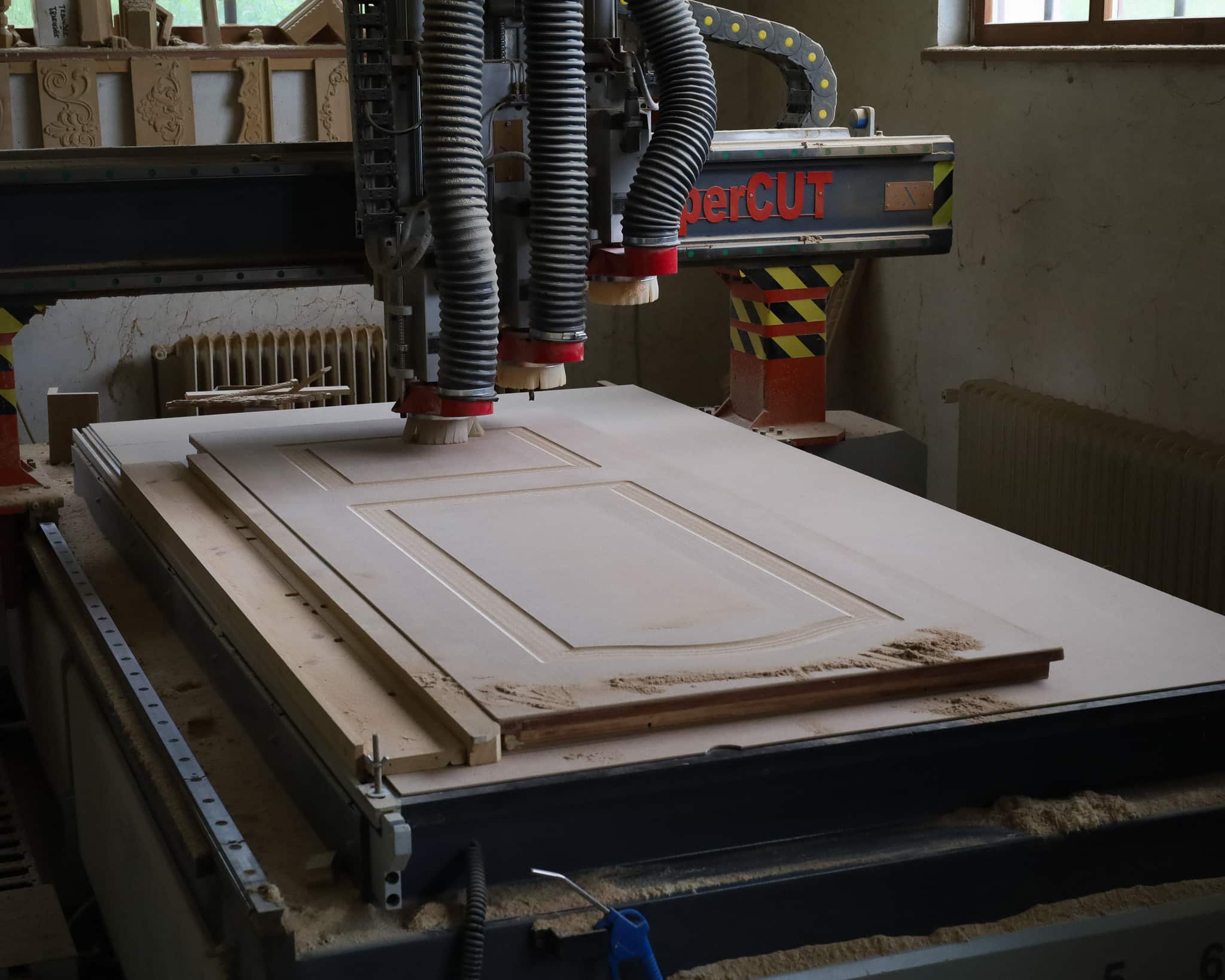 CNC milling door panel
