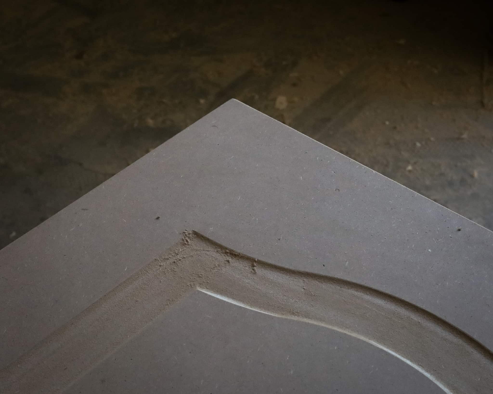 Door corner carved detail