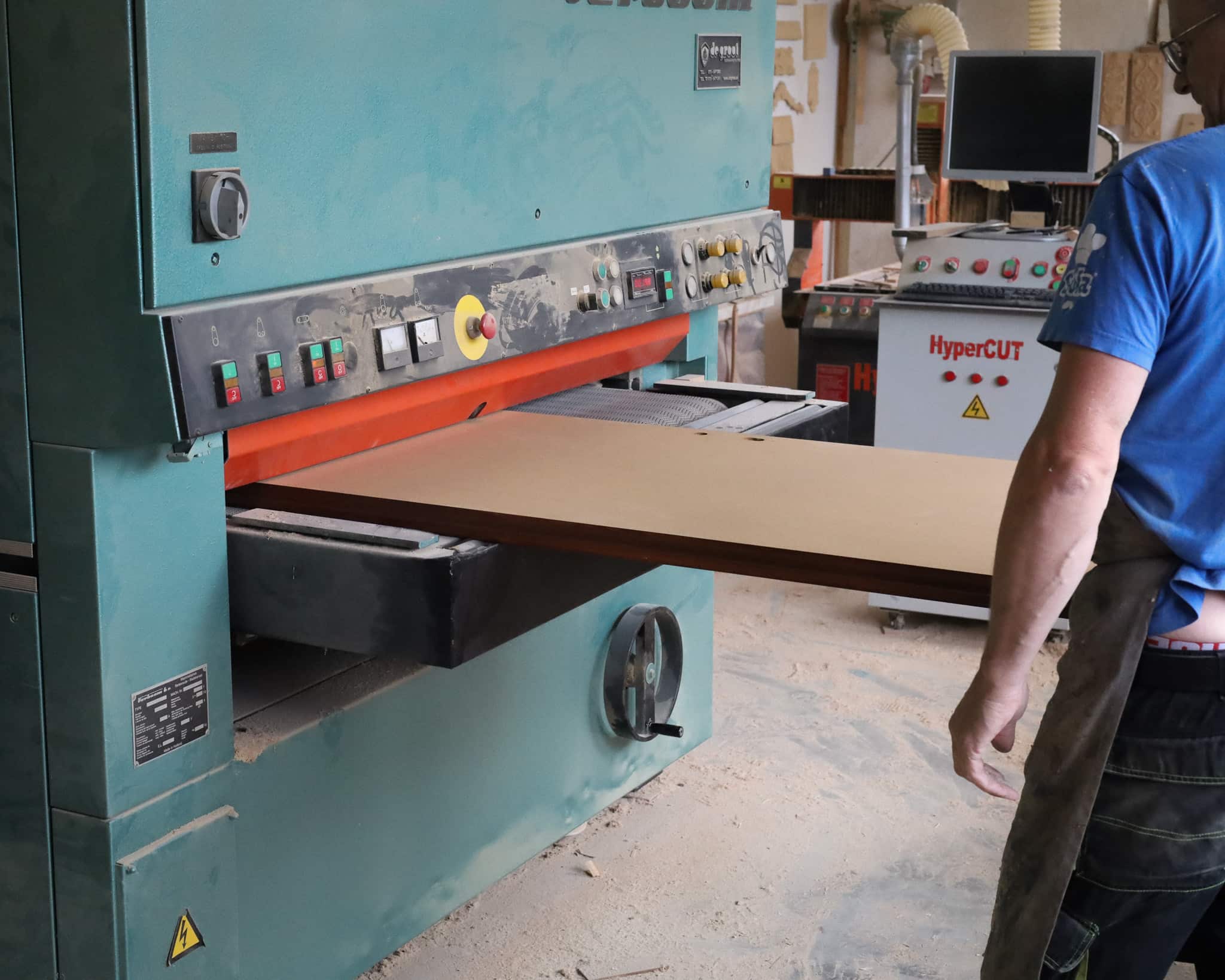 Door sanding process