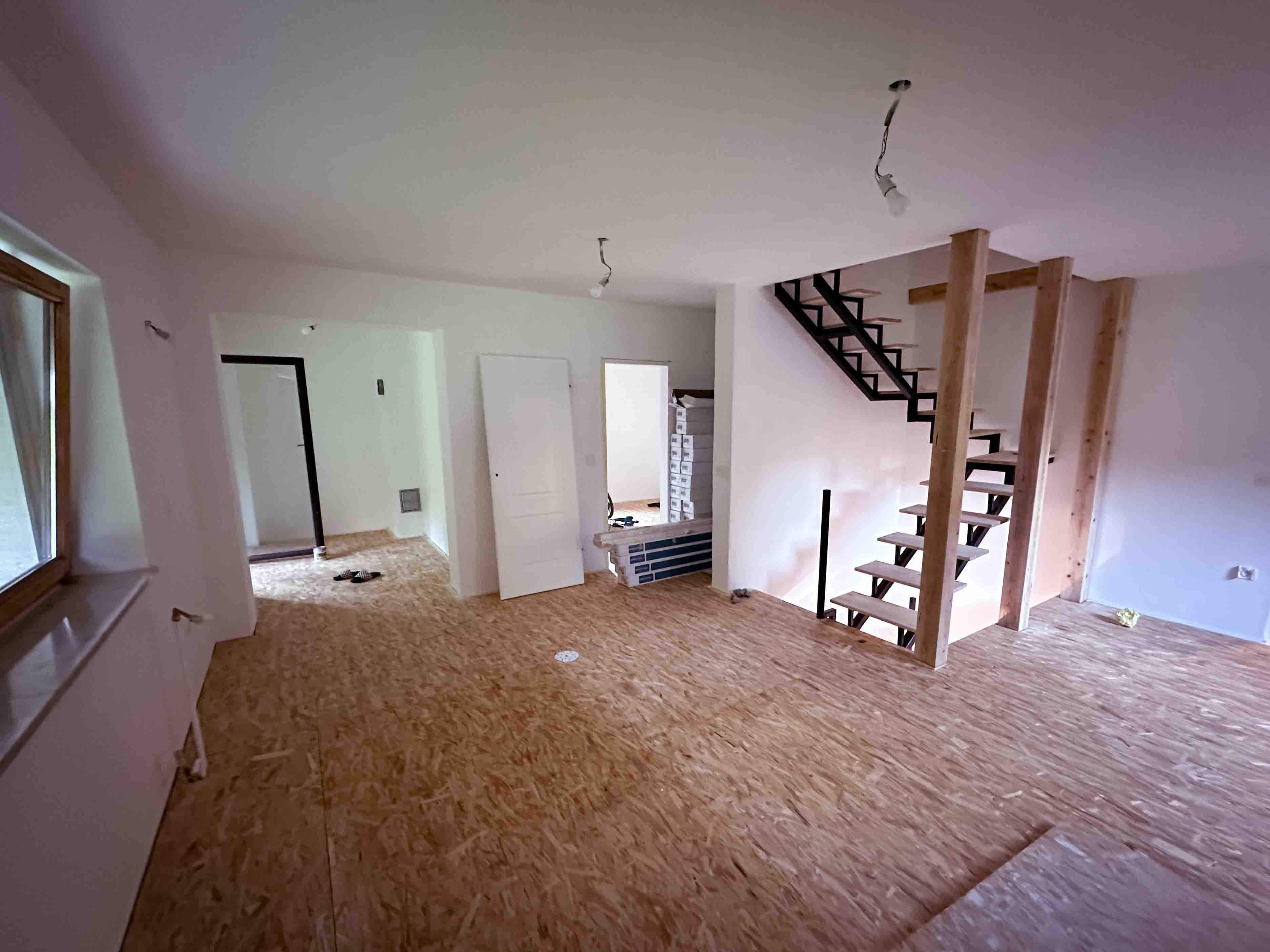 Living room subfloor