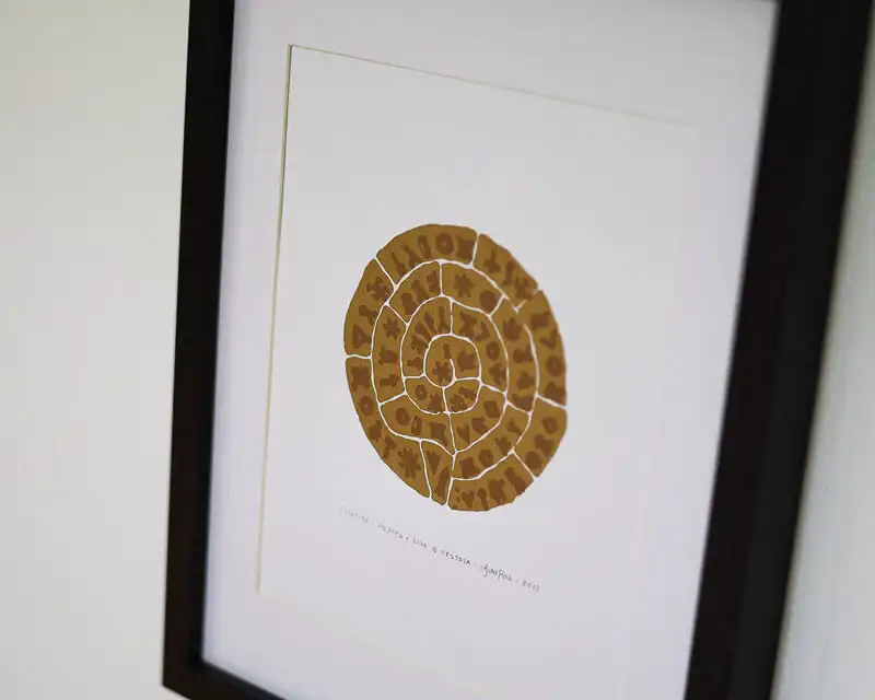 Printed result horizontal