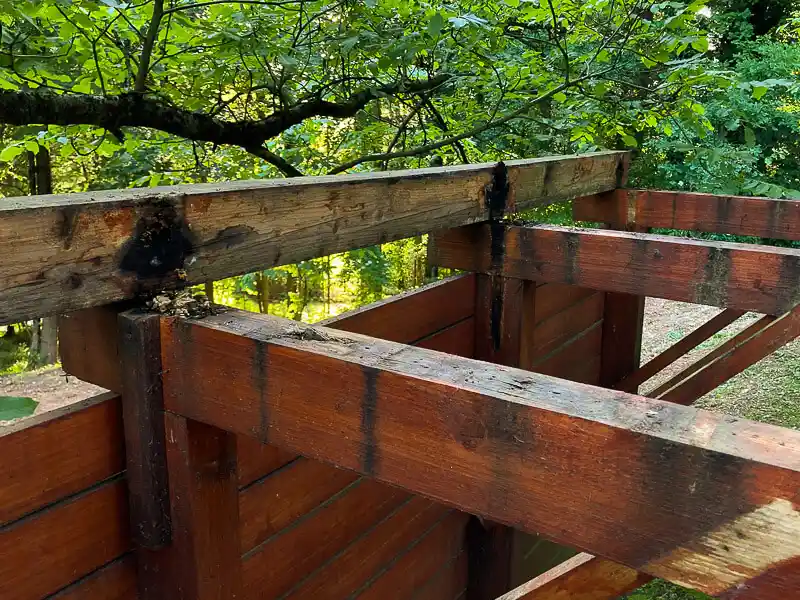 Terrace construction rotten