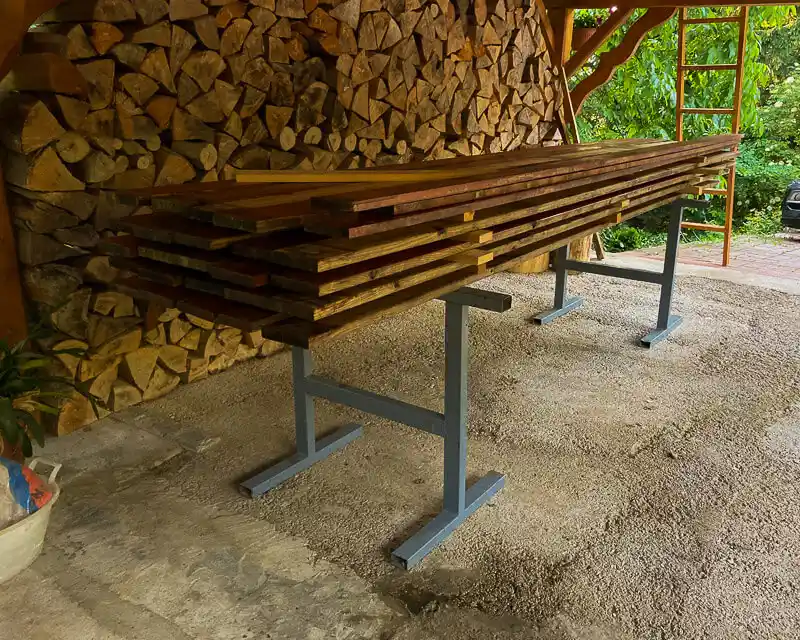 Terrace decking planks