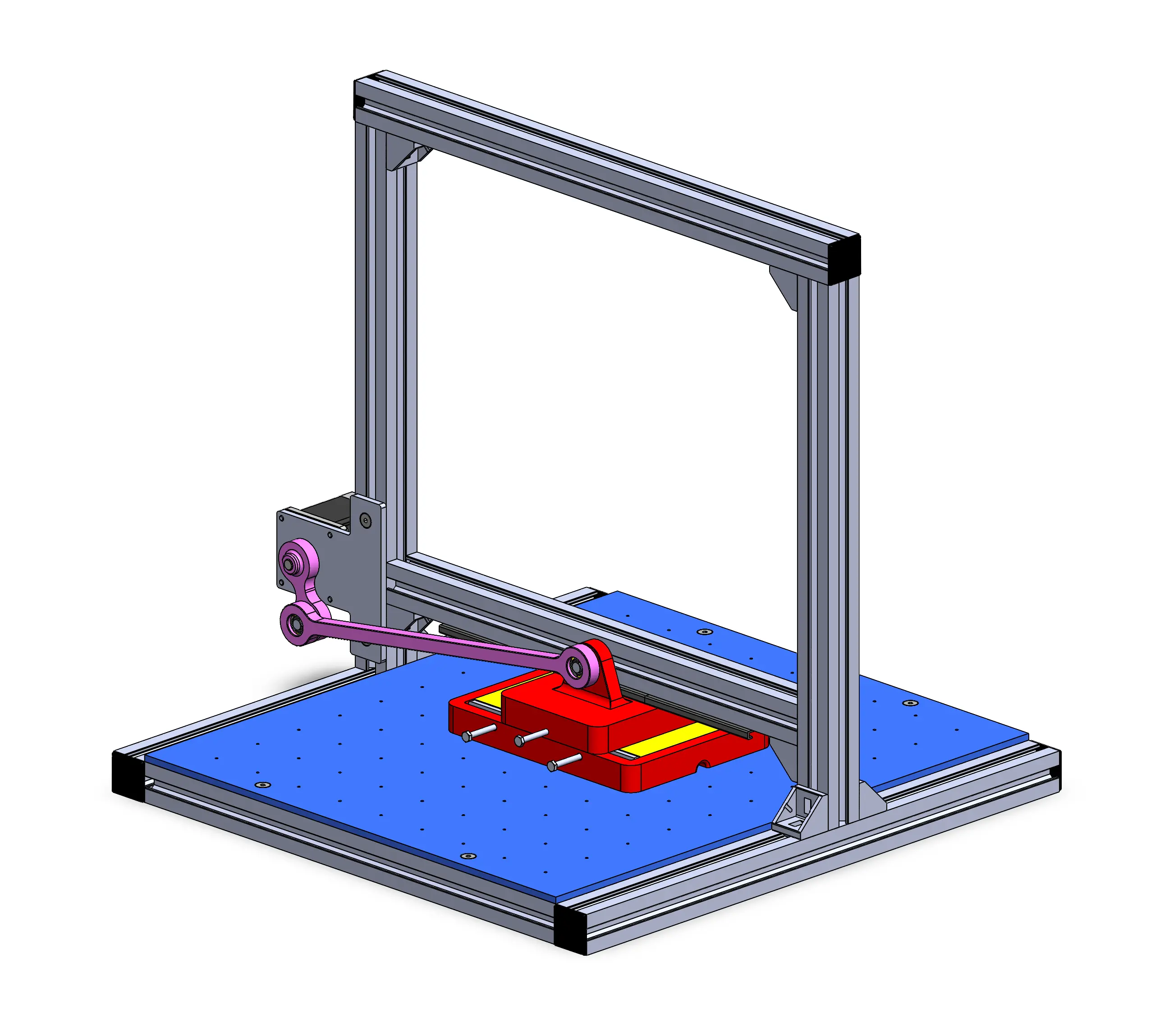 Lateral sliding testing rig